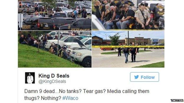 Collection of photos from the Waco shooting