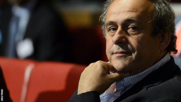 Uefa president Michel Platini