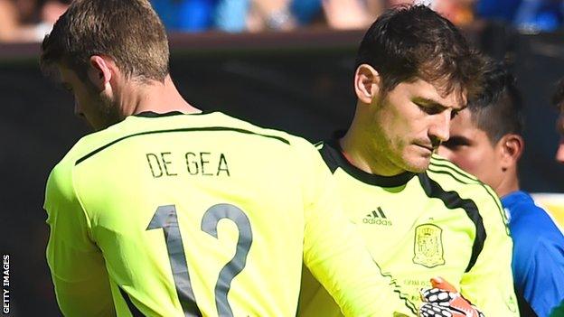 David De Gea and Iker Casillas