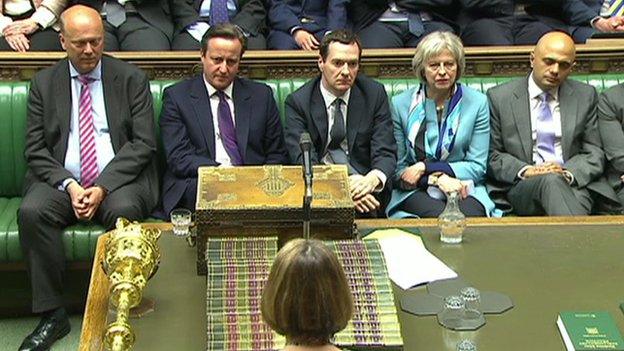 David Cameron and other Conservative ministers