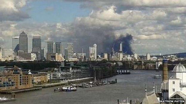 Fire in Greenwich