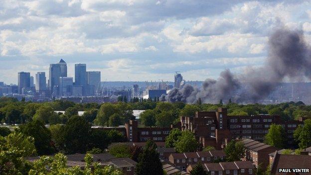 Fire in Greenwich