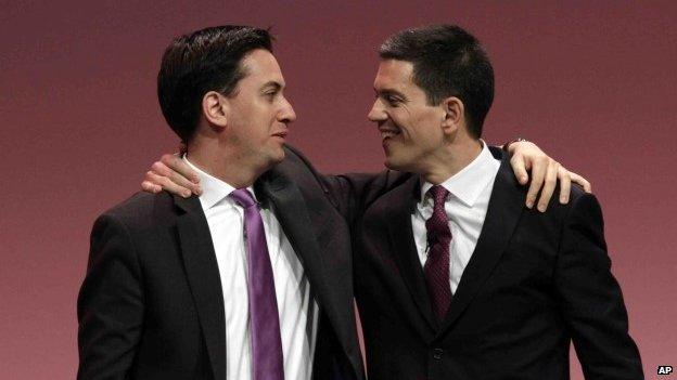 Ed Miliband and David Miliband in 2010