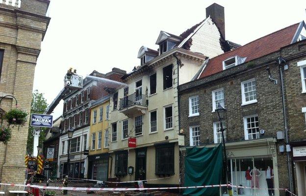 Cupola House fire, Bury St Edmunds