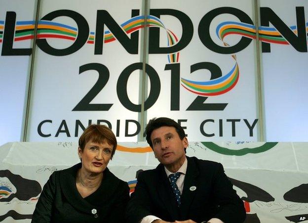 Tessa Jowell and Sebastian Coe