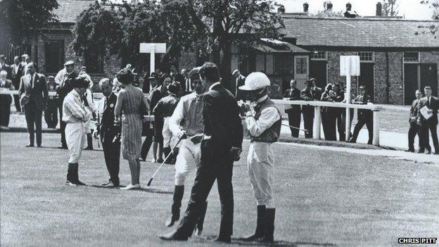 The paddock at Bromford Bridge racecourse, Birmingham