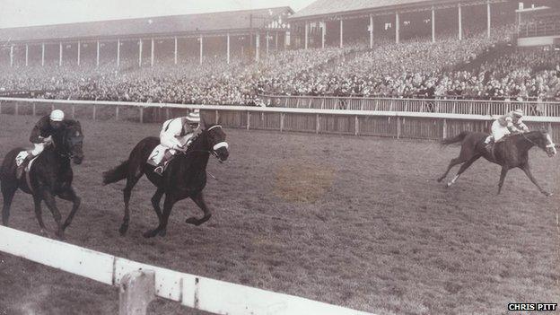 The final November handicap at Manchester Racecourse in 1963