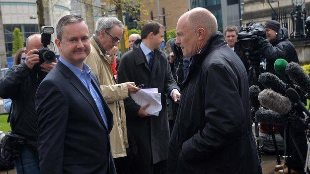 Gareth Lee outside Laganside Court, Belfast