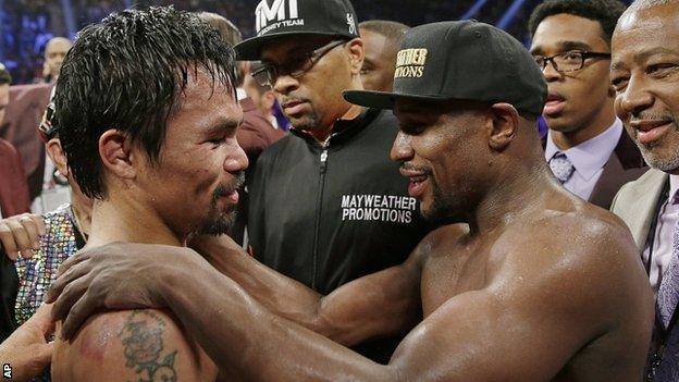 Manny Pacquiao and Floyd Mayweather