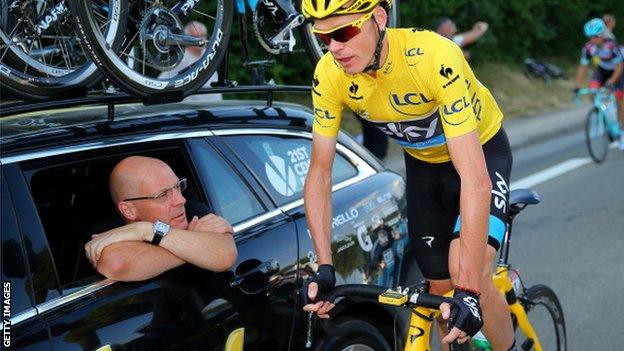 Sir Dave Brailsford and Chris Froome