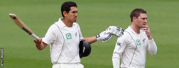 Ross Taylor (left) and Brendon McCullum