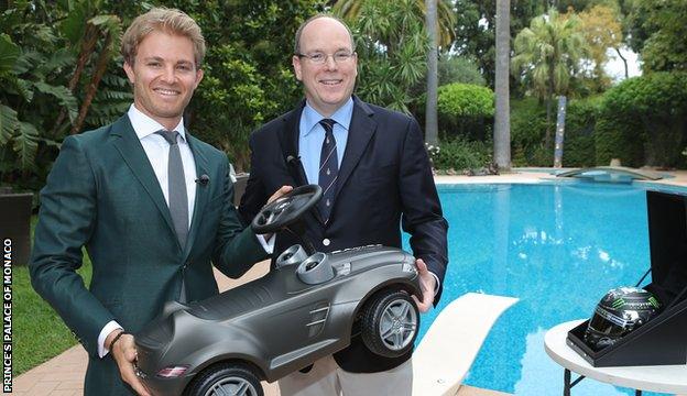 Nico Rosberg and Prince Albert of Monaco