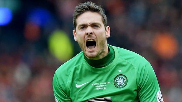 Celtic goalkeeper Craig Gordon