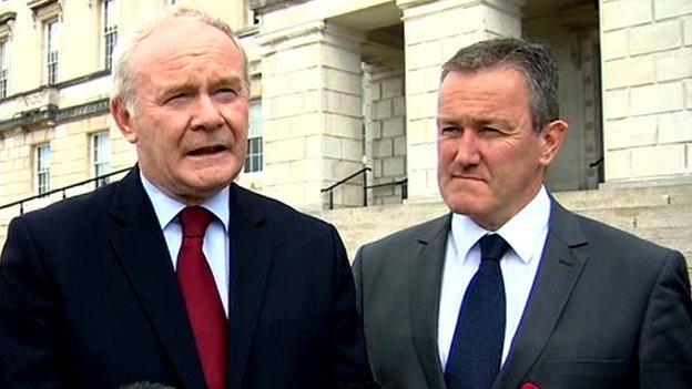 Martin McGuinness with Conor Murphy