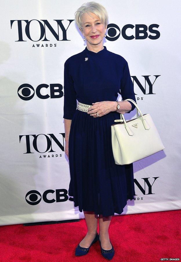 Helen Mirren attends The 2015 Tony Award Nominees Meet And Greet at the Paramount Hotel on 29 April 2015