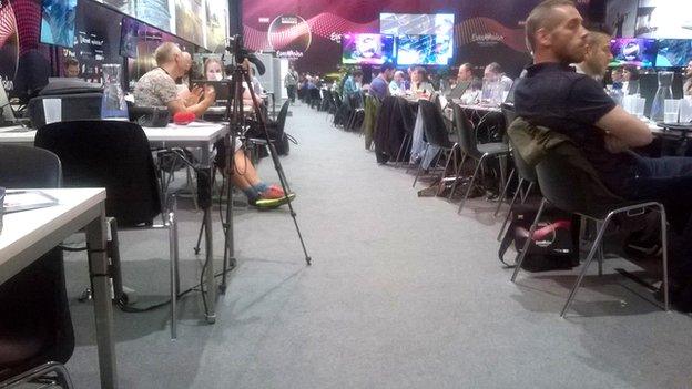 Eurovision press centre