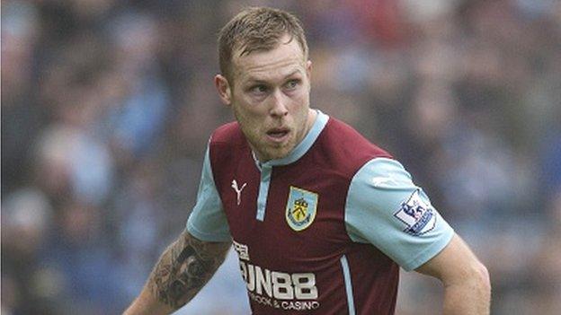 Burnley midfielder Scott Arfield