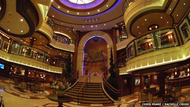 Lobby of Cunard's Queen Victoria