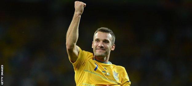 Andriy Shevchenko is Ukraine's record goal scorer with 48 in 111 games