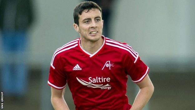 Joe Shaughnessy last played for Aberdeen in early February