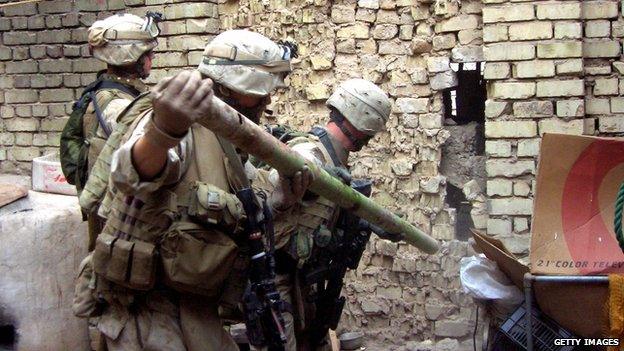 US soldiers in Ramadi in 2006.