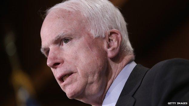 US Senator John McCain.