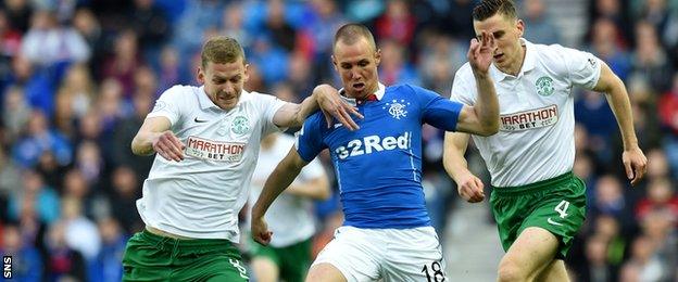 Hibs gave as good as they got against Rangers but could not match their ruthlessness in front of goal