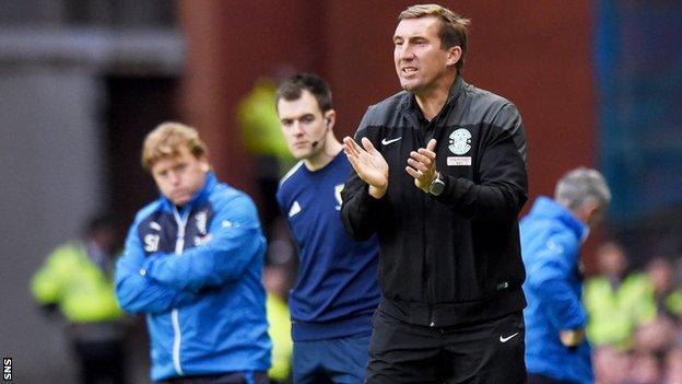 Hibernian manager Alan Stubbs says his men can overturn two-goal deficit