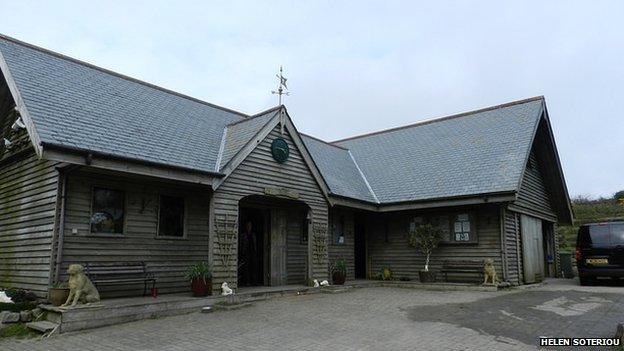 The crematorium building at Penwith Pet Crematorium