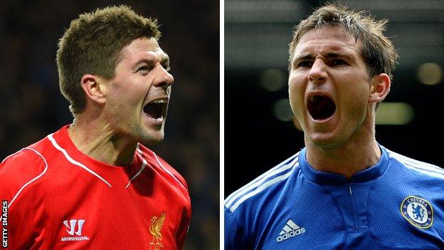 Steven Gerrard and Frank Lampard