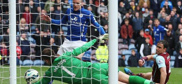 Jamie Vardy and Tom Heaton