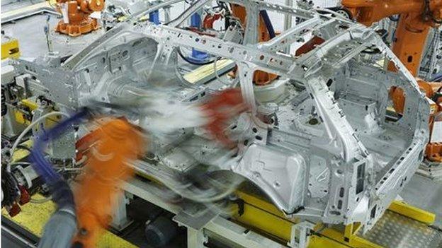 Jaguar Land Rover production line