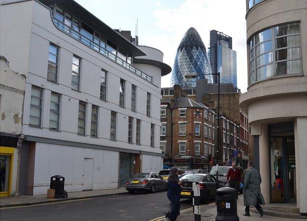 View of the Gherkin