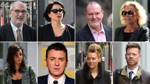 Alan Yentob, Sadie Frost, Paul Gascoigne, Lucy Taggart, Robert Ashworth, Lauren Alcorn, Shane Richie, Shobna Gulati