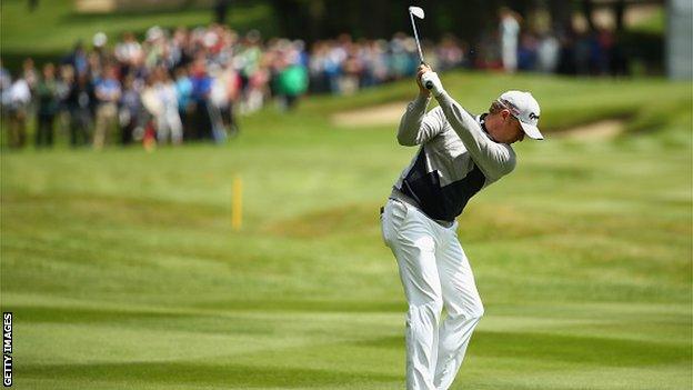 Donaldson's wedge shot at the 15th in the singles at the 2014 Ryder Cup was voted shot of the Year by the European Tour.