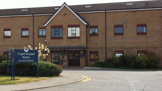 Cygnet psychiatric hospital in Bierley Lane, Bradford