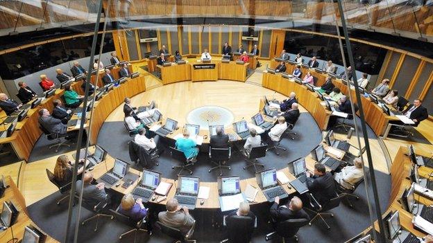 Senedd chamber