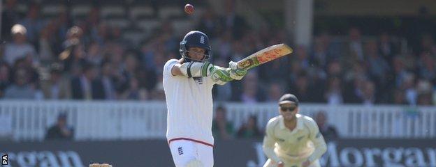 Moeen Ali on the pull at Lord's