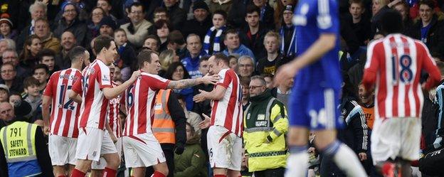 Charlie Adam celebrates his wonder goal against Chelsea