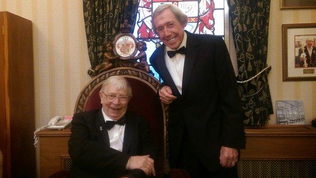 Neil "Nello" Baldwin and Gordon Banks