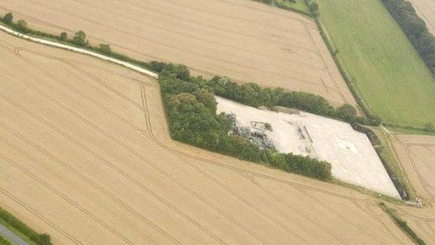 KM8 well site from the air