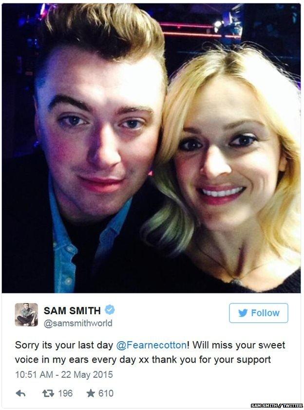 Sam Smith tweet