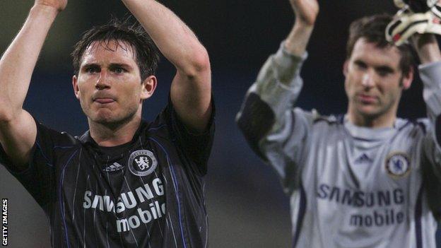 Frank Lampard and Petr Cech