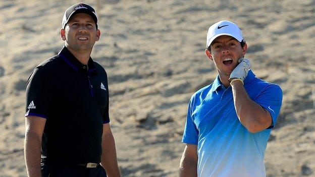 Sergio Garcia and Rory McIlroy