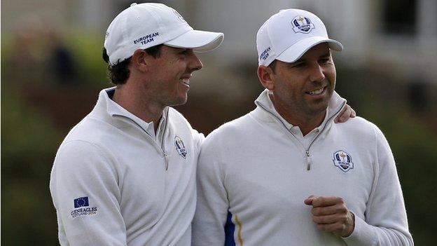 Rory McIlroy and Sergio Garcia