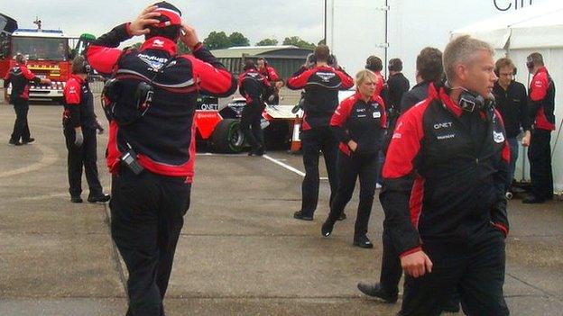 F1 crash scene at Duxford