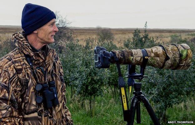 Andy Thompson with his camera