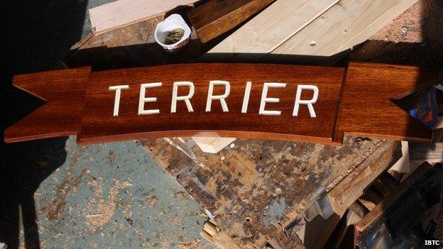 Name plaque for Terrier