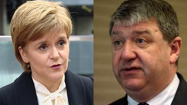 Nicola Sturgeon and Alistair Carmichael