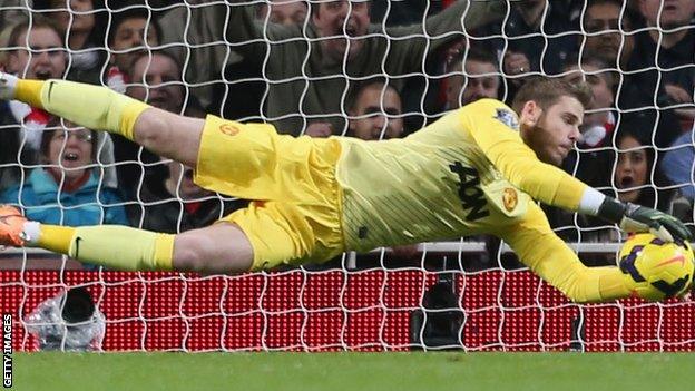 Manchester United goalkeeper David De Gea